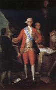Francisco Goya Portrait of the Count of Floridablance and Goya oil painting on canvas